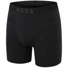 Calzoncillos bóxer para hombre MOOA MerinoSilk 6in negro black melange