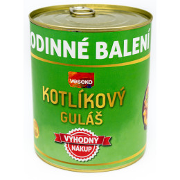 Plato preparado VESEKO Kotlíkový guláš 800g verde