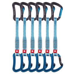Juego de cintas express Ocún Raven Qd Zoom 20 Cm 6-Pack azul Blue