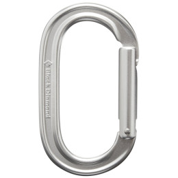 Mosquetón Black Diamond Oval Keylock plata Polished