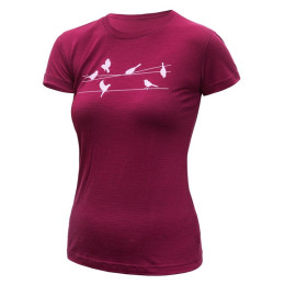 Camiseta funcional de mujer Sensor Merino Active Songbirds