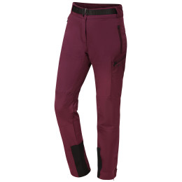 Pantalones de mujer Alpine Pro Zebina burdeos WINTER BLOOM