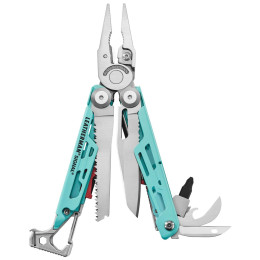 Multiherramienta Leatherman Signal azul/gris aqua stainless