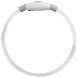 Collar luminoso para perro Nite Ize NiteHowl Mini LED blanco Disc-O Select