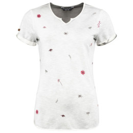 Camiseta funcional de mujer Chillaz Tao Flower gris Grey Sprayed