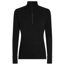 Camiseta funcional de hombre Icebreaker Men Mer 200 ZoneKnit LS Half Zip negro Black