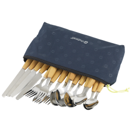 Juego de cubiertos Outwell Calella Pouch Cutlery Set marrón Black