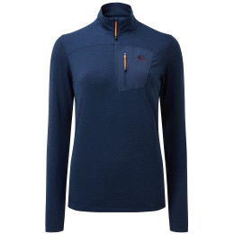 Sudadera de mujer Mountain Equipment Lumiko Wmns Zip T Medieval Blue azul oscuro MeMedievalBlue
