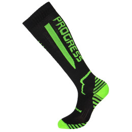 Calcetines Progress P Cox 8UU Compress negro/verde Black/NeonGreen