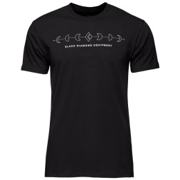 Camiseta de hombre Black Diamond M Bd Icon Full Moon Ss Tee