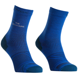 Calcetines de lana merino para hombre Ortovox Alpine Light Comp Mid Socks M azul claro Blue Note