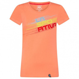 Camiseta de mujer La Sportiva Stripe Evo T-Shirt W naranja Flamingo
