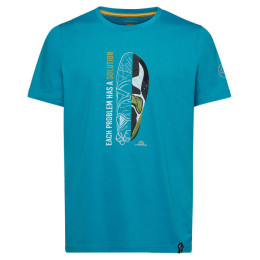 Camiseta de hombre La Sportiva Solution T-Shirt M azul Tropic Blue