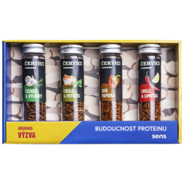 Gusanos comestibles Sens Set de regalo de 4 sabores