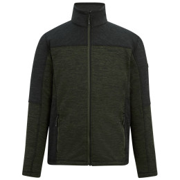 Sudadera de hombre Regatta Highton Full Zip Midlayer verde oscuro DarkKhak/Blk