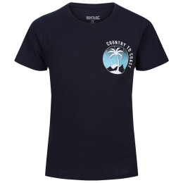 Camiseta para niños Regatta Bosley VI azul oscuro Navy