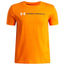Camiseta funcional para niños Under Armour UA B Logo Wordmark SS Outrageous Orange