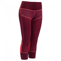 Calzoncillos funcionales de mujer Devold Tuvegga Sport Air Woman 3/4 Long Johns rosa Poppy