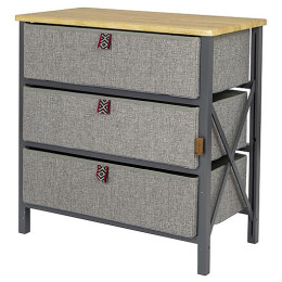 Armario Bo-Camp Cabinet Northwood Wide 3 gris Grey
