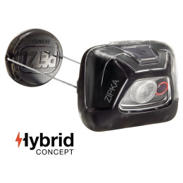 Linterna frontal Petzl Zipka negro