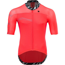 Maillot de ciclismo de hombre Silvini Stelvio plata/rojo RubyBlack