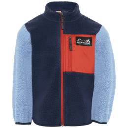 Sudadera para niños Didriksons Anten Kids Fullzip 2 Winter Blue azul Winter Blue