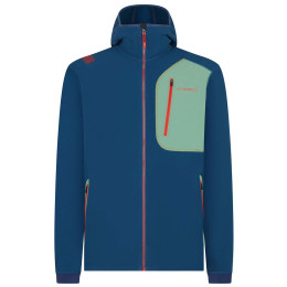 Sudadera de hombre La Sportiva Avok Hoody M azul/verde Opal/Grassgreen