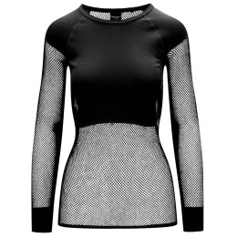 Camiseta funcional de mujer Brynje of Norway Lady Wool Thermo T-shirt negro black