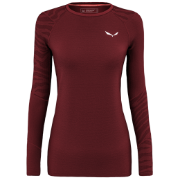Camiseta de mujer Salewa Cristallo Warm Amr W L/S Tee.