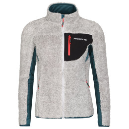 Sudadera funcional de mujer Progress Alva gris šedý melír/petrol