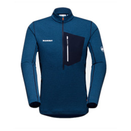 Sudadera funcional de hombre Mammut Aenergy Light ML Half Zip Pull Men azul ice/marine