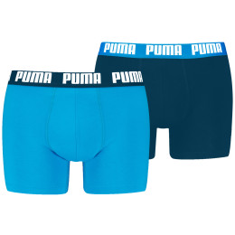 Calzoncillos bóxer para hombre Puma Everyday Basic Boxer 2P azul/ azul claro blue combo