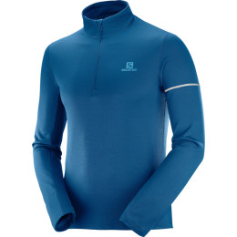 Camiseta de hombre Salomon Agile Hz Mid M azul Poseidon/LyonsBlue