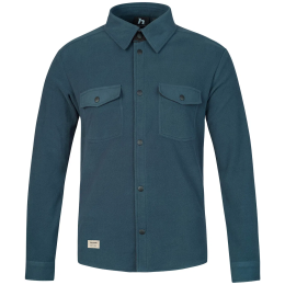 Camisa de hombre Hannah Bendon verde oscuro stratified sea