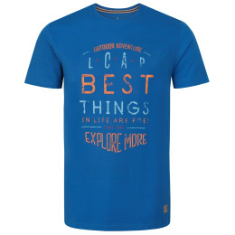 Camiseta de hombre Loap Badru krátký rukáv azul Blue