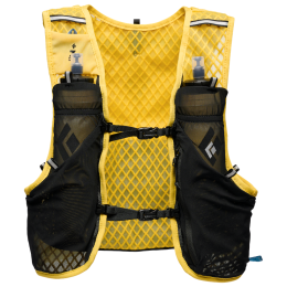 Chaleco de carrera Black Diamond Distance 6 Hydration Vest amarillo/negro Soft Ochre