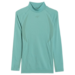 Camiseta funcional de mujer 4F Seamless Underwear F216 azul claro TEAL