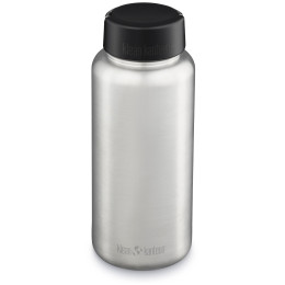 Botella de acero inoxidable Klean Kanteen Wide w/Wide Loop Cap - brushed stainless 1182 ml plata silver