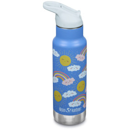 Termo para niños Klean Kanteen Insulated Kid Classic Narrow 12oz (w/Flip Seal Sport Cap) azul claro rainbows