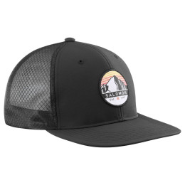 Gorra Salomon Trucker Flat Cap negro Black/Black