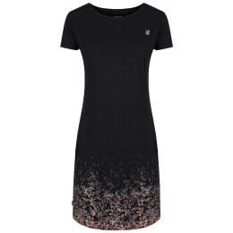 Vestido de mujer Loap Assi negro/rosa TapShoePink
