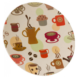 Plato Vango Bamboo Dinner Plate beige CoffeeCupPrint