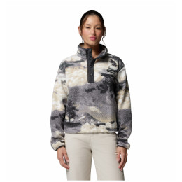 Sudadera de mujer Columbia Helvetia™ II Printed Cropped Half Snap