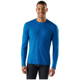 Camiseta funcional de hombre Smartwool M Classic Thermal Merino Base Layer Crew azul NIVAL BLUE