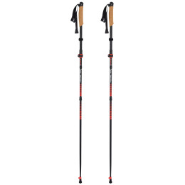 Bastones de carrera de senderos Warg Trailspeed Alu rojo red