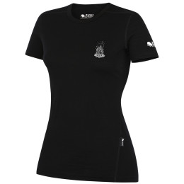 Camiseta de mujer Zulu Merino Fire 160 Short negro black