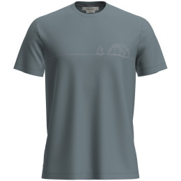 Camiseta funcional de hombre Icebreaker M Mer 150 Tech Lite SS T Sing Li Cmp azul Blue Ash