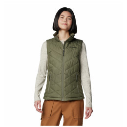 Chaleco de mujer Columbia Heavenly II Vest verde Stone Green