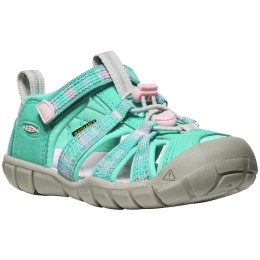 Sandalias para niños Keen Seacamp II Cnx Children Bright Aqua/Giggle Pink azul claro bright aqua/giggle pink