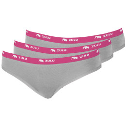 Bragas de mujer Zulu Bambus 210 Comfort 3-pack gris/violeta grey/magenta